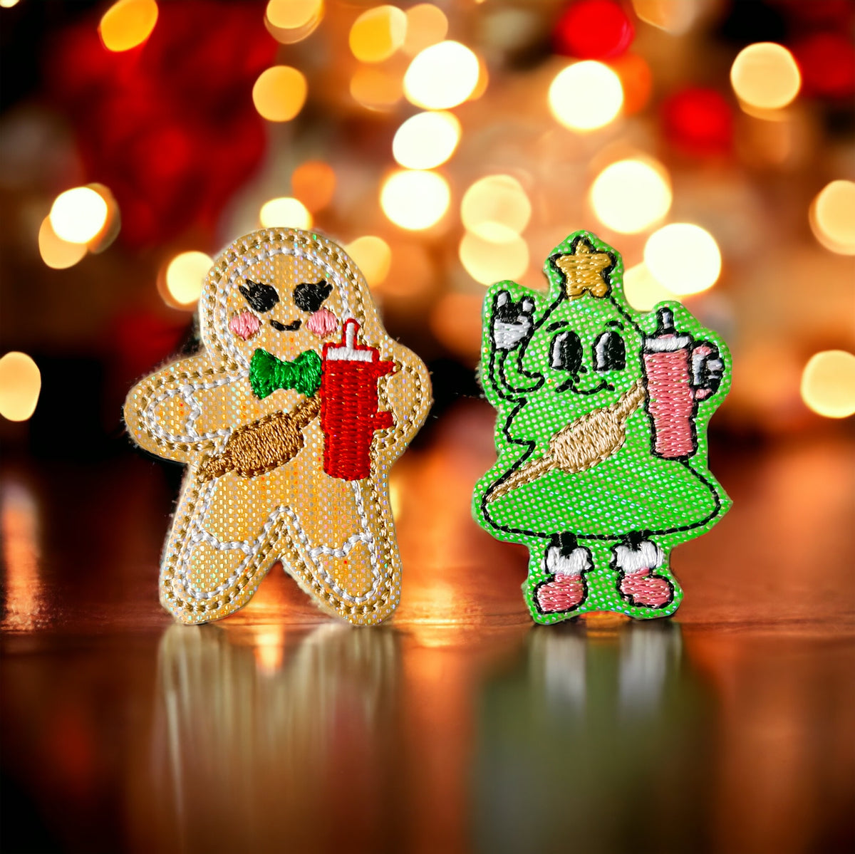 Belt Bag and Stanley Gingerbread \\ Christmas Tree Badge Reel + Topper