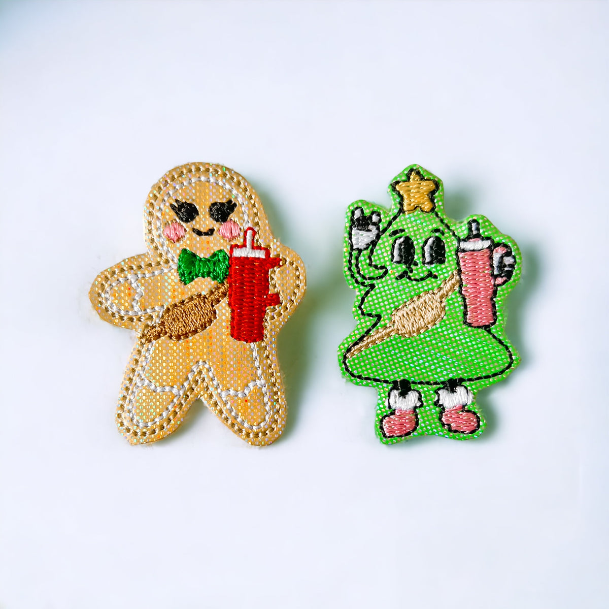 Belt Bag and Stanley Gingerbread \\ Christmas Tree Badge Reel + Topper