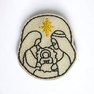 Nativity Scene  Badge Reel + Topper