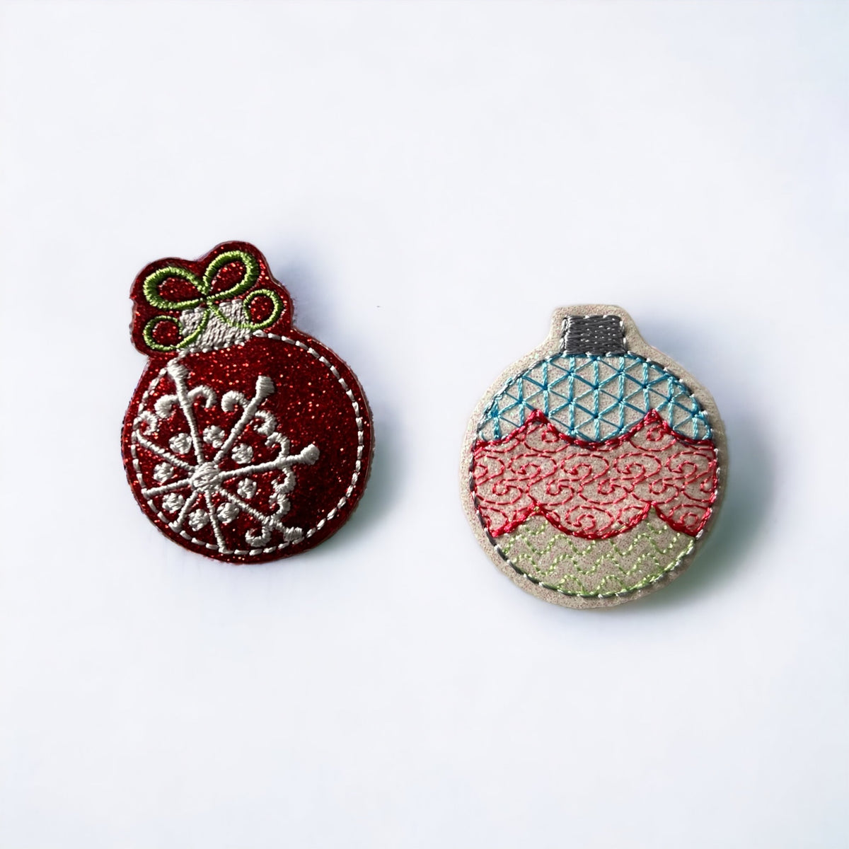 Christmas Ornament Badge Reel + Topper
