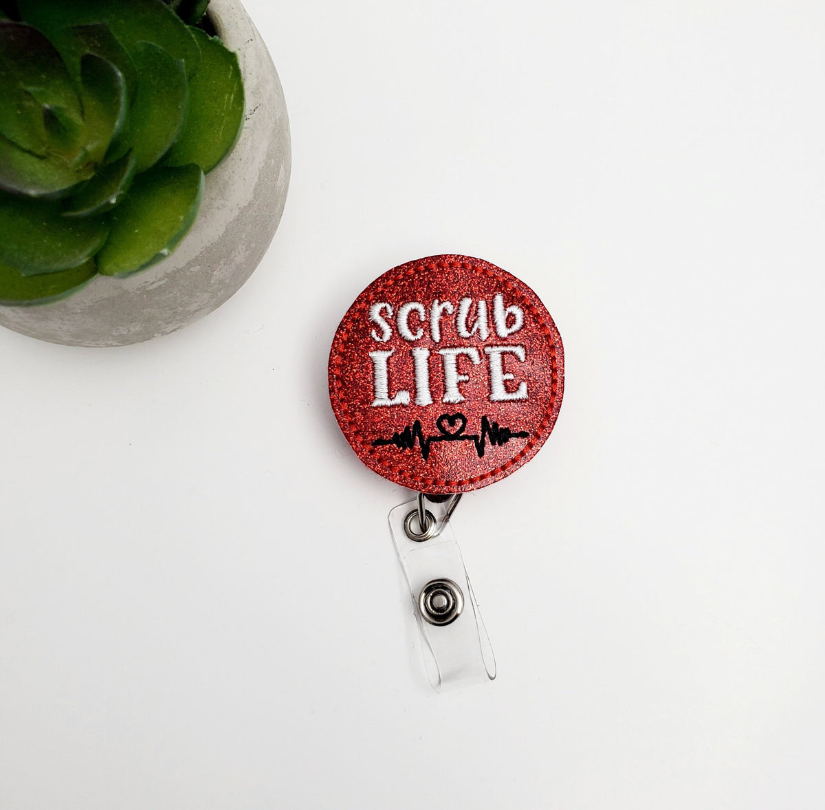 Scrub Life  Badge Reel + Topper