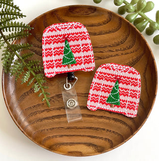 Christmas Ugly Sweater  Badge Reel + Topper