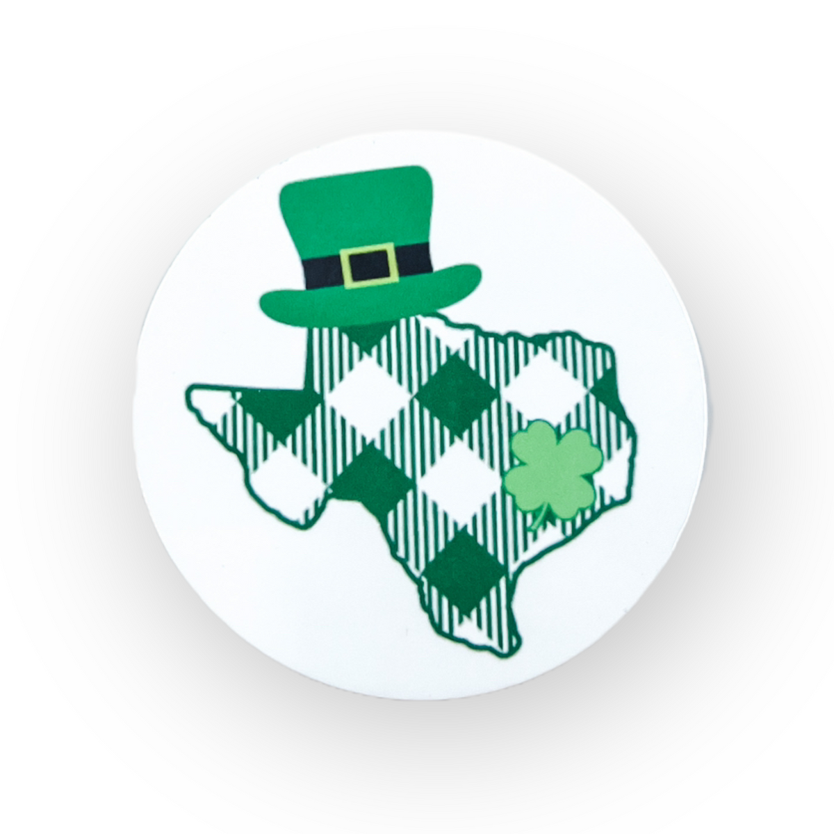 Texas Saint Patrick&#39;s Day  Switchable Velcro Badge Topper