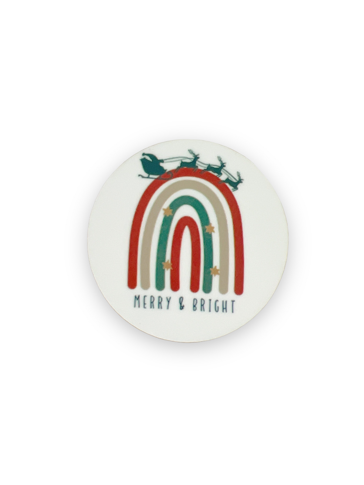 Merry &amp; Bright // Christmas    Switchable Velcro Badge Topper