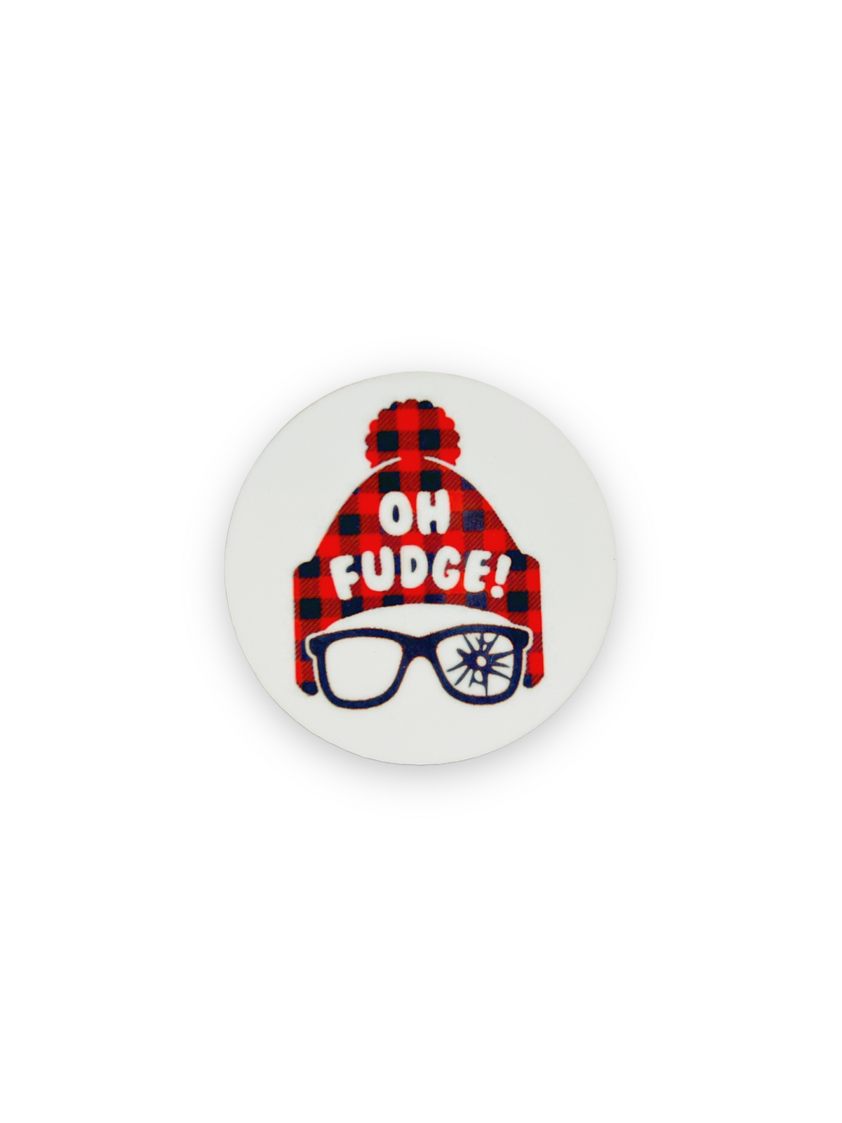 Oh Fudge // Christmas Story   Switchable Velcro Badge Topper