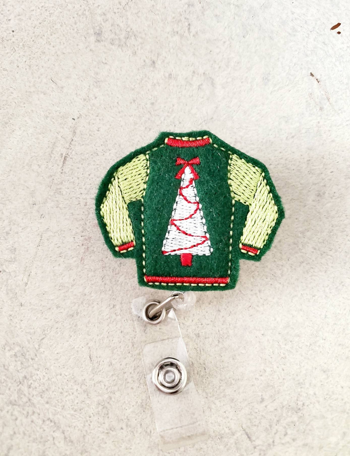 Christmas Ugly Sweater  Badge Reel + Topper