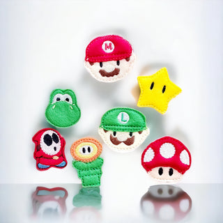 Mario Brother's  Badge Reel + Topper
