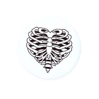 Skeleton Heart Badge Reel + Topper