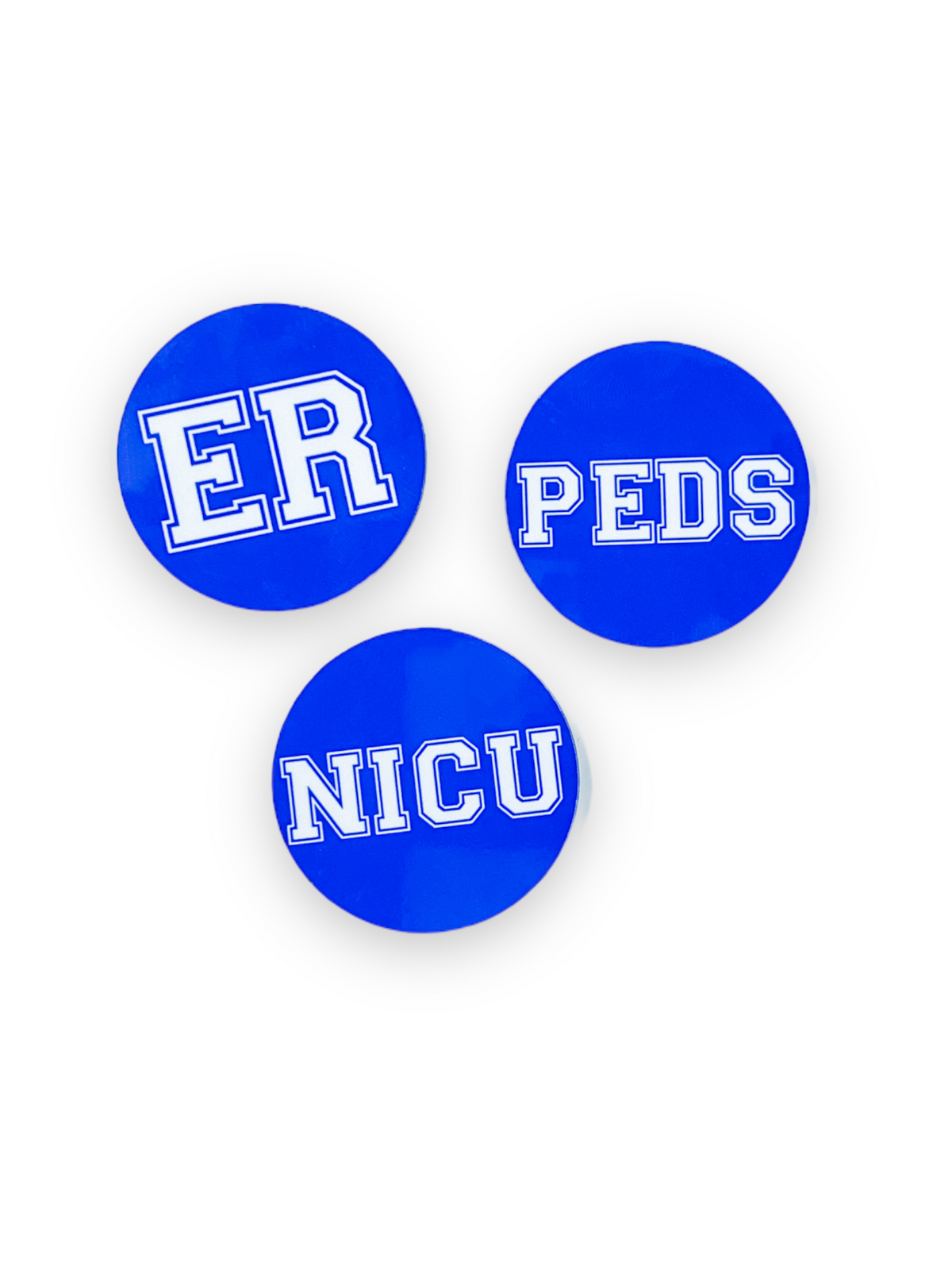 Blue Varsity Specialty // Nurse    Switchable Velcro Badge Topper