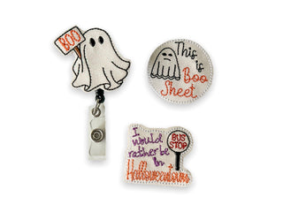 Boo Ghost // This is Boo Sheet   Badge Reel + Topper