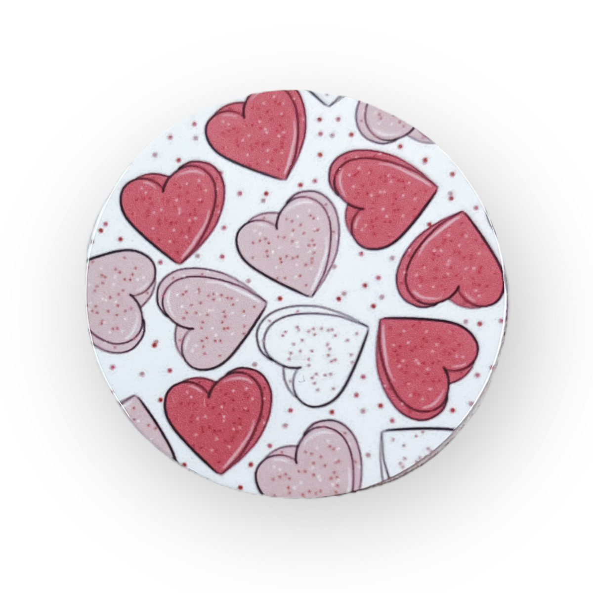 Cookie Hearts Switchable Velcro Badge  Topper